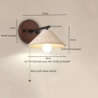 Celako™ Aurivene Wall Light | Yellow Travertine Kitchen Island Lighting