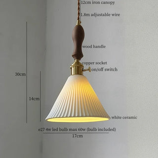 Celako™ Kaolori Pendant Light | Ceramic Bedroom Lighting