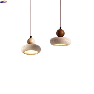Celako™ Petruna Pendant Light | Yellow Travertine Kitchen Island Lighting