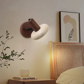 Celako™ Auretine Wall Light | Yellow Travertine Bedroom Lighting