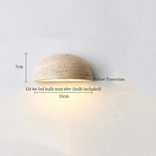 Celako™ Travient Wall Light | Yellow Travertine Living Room Lighting