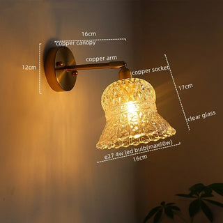 Celako™ Catena Wall Light | Copper Glass Dining Room