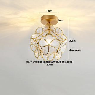 Celako™ Orbella Ceiling Light | Copper Glass Kitchen Island Lighting