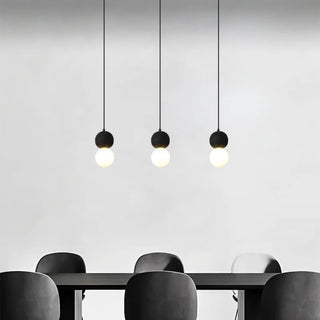 Celako™ Lapistra Pendant Light | Black Travertine Dining Room Lighting