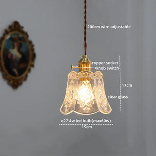 Celako™ Cuvolo Pendant Light | Glass Bedroom Lighting