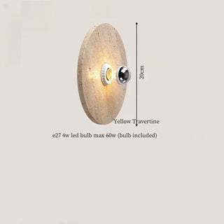 Celako™ Calizzo Wall Light | Yellow Travertine Bedroom Lighting