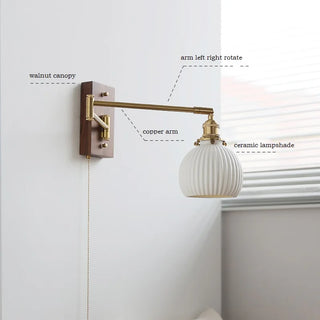 Celako™ Lustro Wall Light | Copper Bedside Lighting