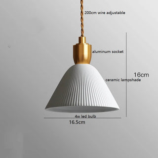 Celako™ Ashira Pendant Light | Ceramic Bedroom Lighting