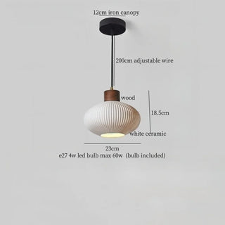 Celako™ Argilion Pendant Light | Wood Bedroom Lighting