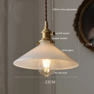 Celako™ Lunare Pendant Light | Glass Stone Bedroom Lighting