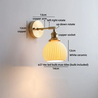 Celako™ Lumori Wall Light | Copper Bedside Lighting