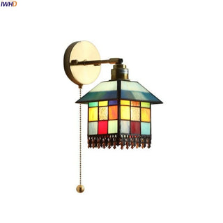 Celako™ Prismia Wall Light | Tiffany Vintage Glass Bedroom Lighting