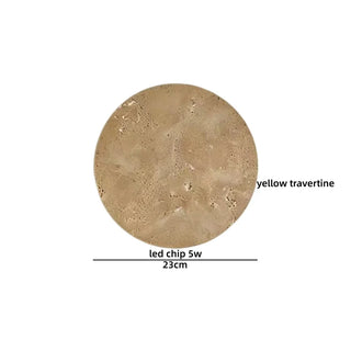 Celako™ Sabino Wall Light | Yellow Travertine Vintage Bedroom Lighting