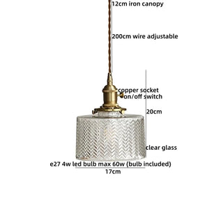Celako™ Vitroka Pendant Light | Glass Bedroom Lighting