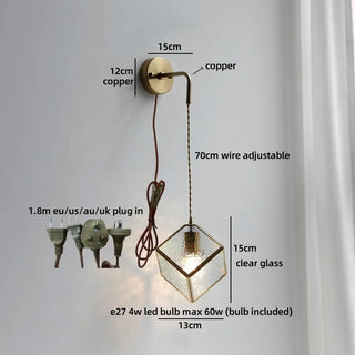 Celako™ Tessara Wall Light | Copper Hallway Lighting