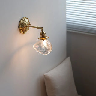 Celako™ Concha Wall Light | Copper Bedroom Lighting