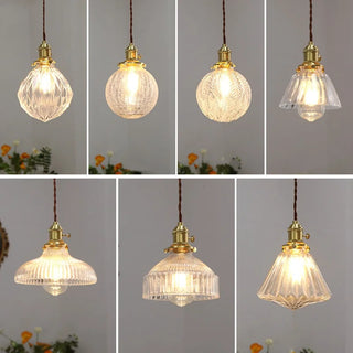Celako™ Aurelix Pendant Light | Glass Copper Bedroom Lighting