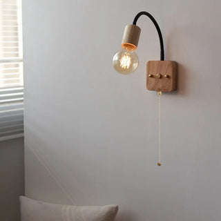 Celako™ Quercia Wall Light | Wood Nordic Minimalism Bedroom Lighting