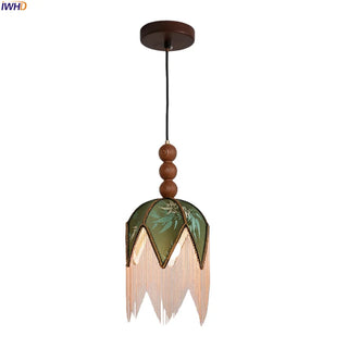 Celako™ Filato Pendant Light | Cloth Tassel Mid Century Modern Bedroom Lighting