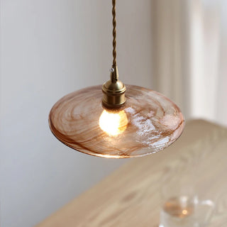 Celako™ Sienna Pendant Light | Amber Glass Dining Room Lighting