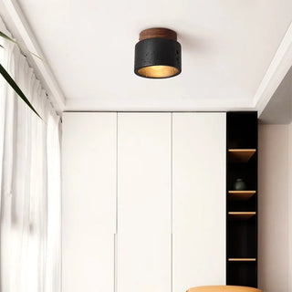 Celako™ Kuroiwa Ceiling Light | Black Travertine Living Room Lighting