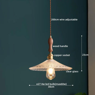 Celako™ Cuora Pendant Light | Copper Glass Bedroom Lighting