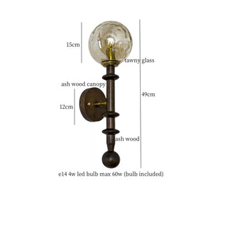 Celako™ Lumash Wall Light | Glass Bedroom Lighting