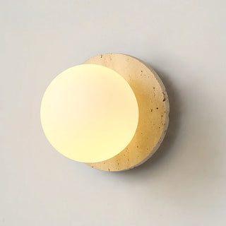 Celako™ Travert Wall Light | Travertine Bedside Lighting