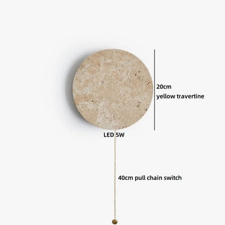 Celako™ Travio Wall Light | Travertine Bedroom Lighting