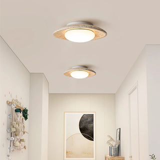 Celako™ Aurivane Ceiling Light | Yellow Travertine Europe