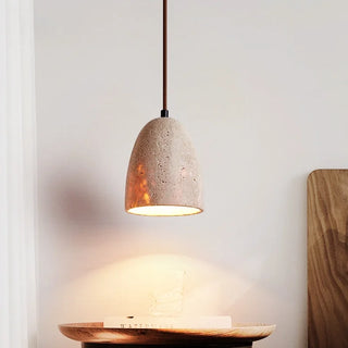 Celako™ Traventina Pendant Light | Yellow Travertine Dining Room Lighting