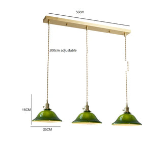 Celako™ Verdia Pendant Light | Glass Dining Room Lighting
