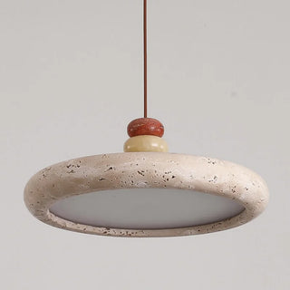 Celako™ Lapides Pendant Light | Yellow Travertine Dining Room Lighting