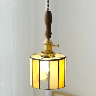 Suspension Celako™ Amberique | Luminaire de chambre en verre