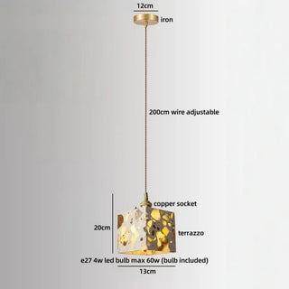 Celako™ Arterra Pendant Light | Terrazzo Dining Room Lighting