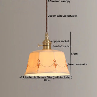 Celako™ Albicera Pendant Light | Ceramic Dining Room Lighting