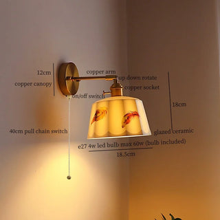Celako™ Gresia Wall Light | Glazed Ceramic Kitchen Island Lighting
