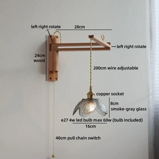Celako™ Florent Wall Light | Glass Bedroom Lighting