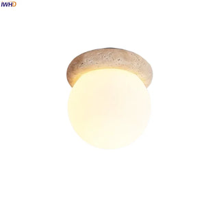 Celako™ Lapiora Ceiling Light | Yellow Travertine Living Room Lighting
