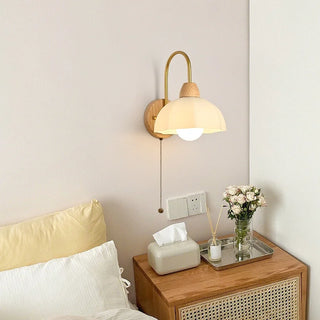 Celako™ Lunera Wall Light | Wood Bedroom Lighting