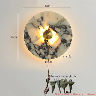 Celako™ Orbimar Wall Light | Marble Living Room Lighting