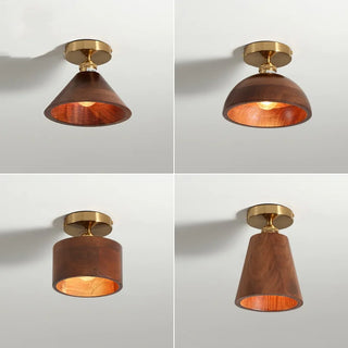 Celako™ Nucara Ceiling Light | Copper Wood Kitchen Island Lighting