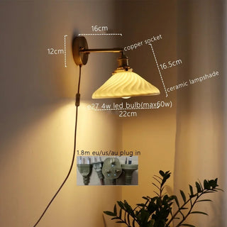 Celako™ Obvara Wall Light | Copper Bedroom Lighting