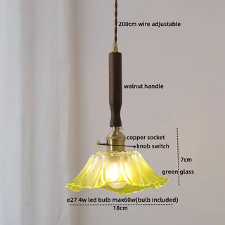Celako™ Cuvelo Pendant Light | Glass Copper Bedroom Lighting
