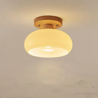 Celako™ Auvora Ceiling Light | Copper Glass Wood Kitchen Island Lighting