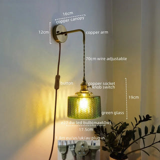 Celako™ Cupira Wall Light | Glass Bathroom Mirror Light