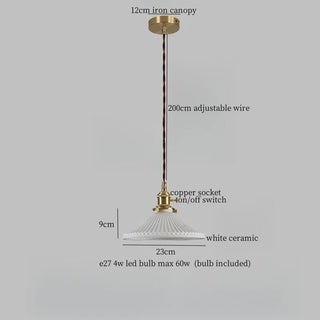 Celako™ Porcelune Pendant Light | Ceramic Bedroom Lighting