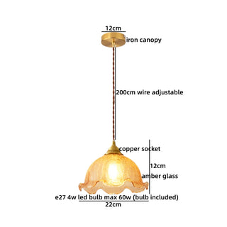 Celako™ Verelo Pendant Light | Glass American Vintage Bedroom Lighting