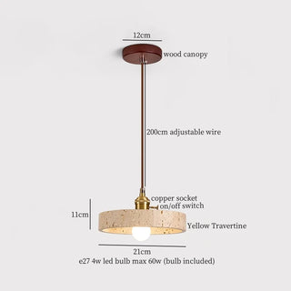 Celako™ Tadela Pendant Light | Stone Bedroom Lighting