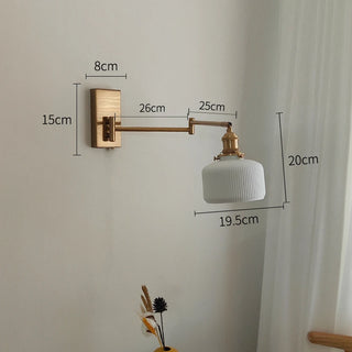 Celako™ Brillia Wall Light | Ceramic Bedroom Lighting
